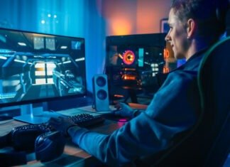 Les Meilleures Idées Déco Geek Pour Son Bureau De Gamer ! gamer sur un pc de bureau
