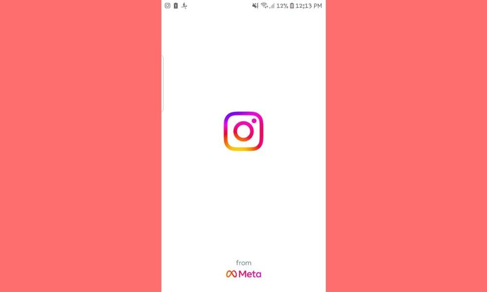 application Instagram ouverture 