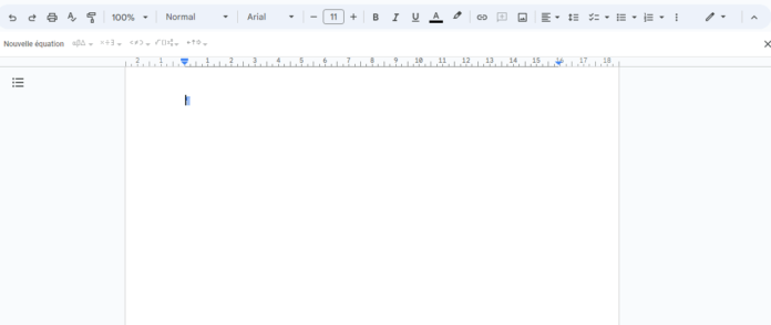 comment ajouter une page blanche sur google docs