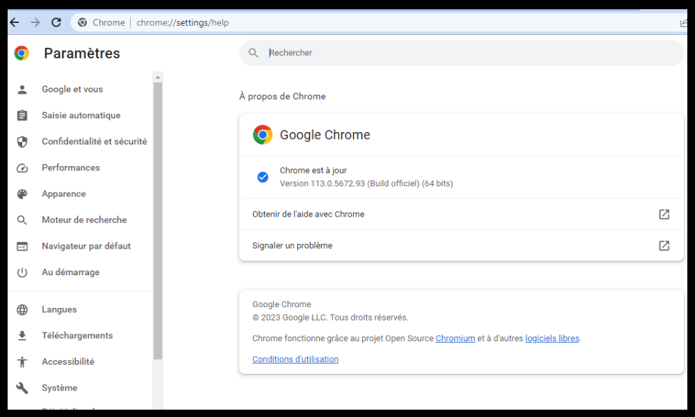  Mettre à jour Google Chrome