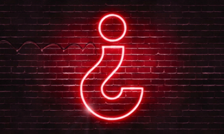 Ondersteboven vraagteken - Hoe doe je dat?