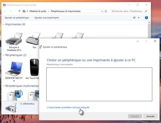Je peux imprimer, mais pas scanner Imprimante HP Windows 11