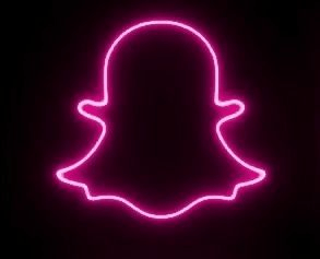 snapchat logo rose fluo