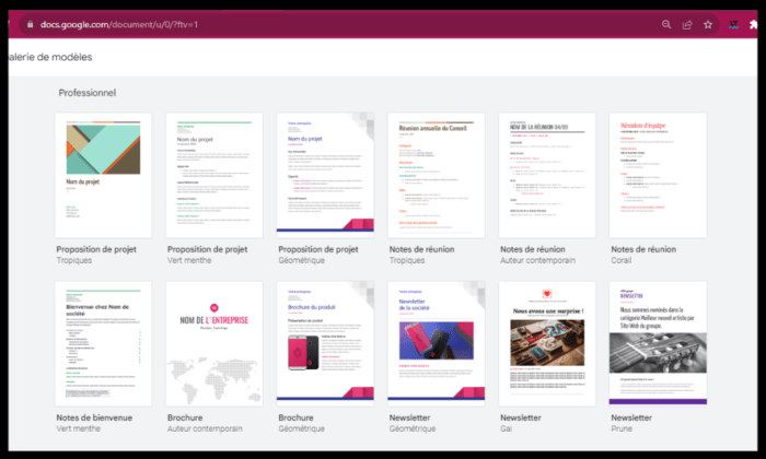Comment créer une page de garde Google Docs
